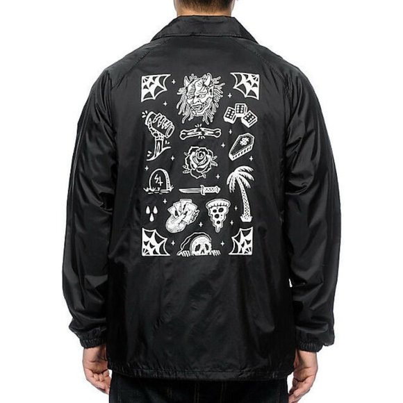 Sketchy Tank Other - NEW SKETCHY TANK FLASH MEN'S BLACK COACH JACKET